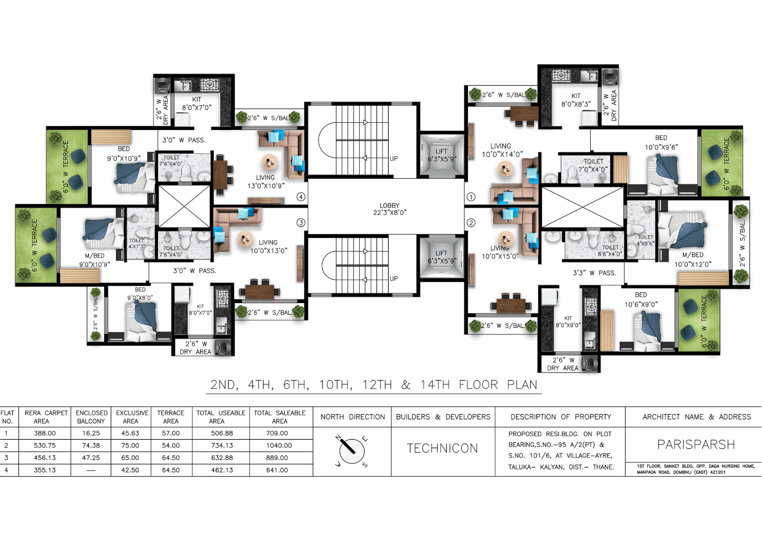 Pannash By Impressions - Even Numbered Floor Plans